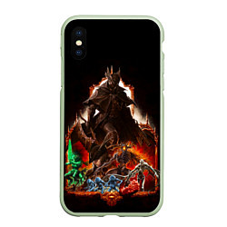 Чехол iPhone XS Max матовый BLOODBORNE Экспозиция боссов