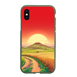 Чехол iPhone XS Max матовый Дорога к солнцу