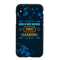 Чехол iPhone XS Max матовый Игра Heroes of Might and Magic: PRO Gaming, цвет: 3D-черный