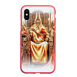 Чехол iPhone XS Max матовый Бог СВАРОГ