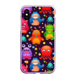 Чехол iPhone XS Max матовый CHARMING MONSTERS