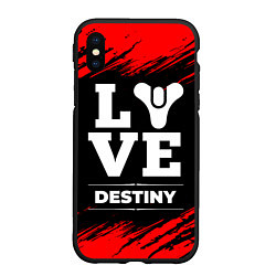 Чехол iPhone XS Max матовый Destiny Love Классика, цвет: 3D-черный