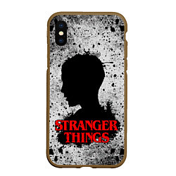 Чехол iPhone XS Max матовый Очень странные дела Stranger things