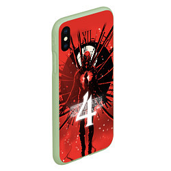 Чехол iPhone XS Max матовый Stranger things 4 сезон, цвет: 3D-салатовый — фото 2