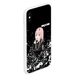 Чехол iPhone XS Max матовый ZERO TWO DARLING, цвет: 3D-белый — фото 2