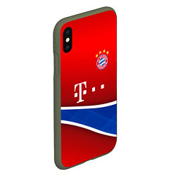 Чехол iPhone XS Max матовый Bayern munchen sport, цвет: 3D-темно-зеленый — фото 2