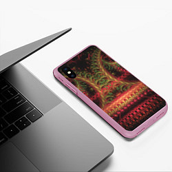 Чехол iPhone XS Max матовый Easy twisting, цвет: 3D-розовый — фото 2