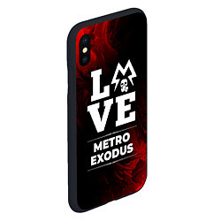 Чехол iPhone XS Max матовый Metro Exodus Love Классика, цвет: 3D-черный — фото 2