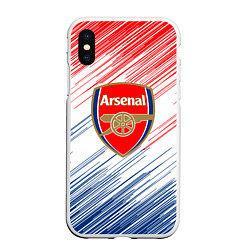 Чехол iPhone XS Max матовый Арсенал arsenal logo