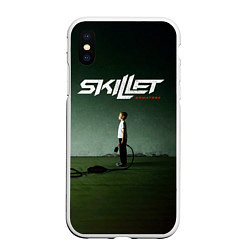 Чехол iPhone XS Max матовый Comatose - Skillet, цвет: 3D-белый