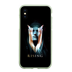 Чехол iPhone XS Max матовый V rising - вампир