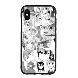 Чехол iPhone XS Max матовый Horimiya pattern