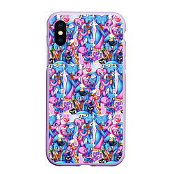 Чехол iPhone XS Max матовый POPPY PLAYTIME HAGGY WAGGY AND KISSY MISSY LOVE