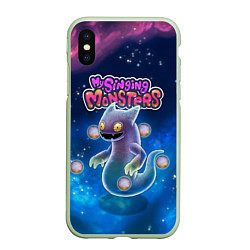 Чехол iPhone XS Max матовый My Singings monsters ВУЖАС GHAZT, цвет: 3D-салатовый