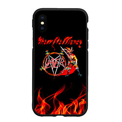 Чехол iPhone XS Max матовый Show No Mercy - Slayer, цвет: 3D-черный