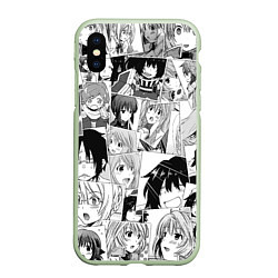 Чехол iPhone XS Max матовый Log Horizon pattern