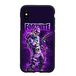 Чехол iPhone XS Max матовый Fortnite Bronto Скин динозавра Видеоигра