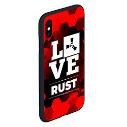 Чехол iPhone XS Max матовый Rust Love Классика, цвет: 3D-черный — фото 2