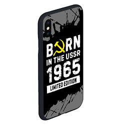 Чехол iPhone XS Max матовый Born In The USSR 1965 year Limited Edition, цвет: 3D-черный — фото 2