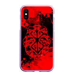 Чехол iPhone XS Max матовый КЛЕЙМО ЖЕРТВЫ И ЧЕРЕПА БЕРСЕРК - BERSERK