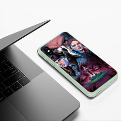 Чехол iPhone XS Max матовый Stranger Things 4 Векна и Все, цвет: 3D-салатовый — фото 2