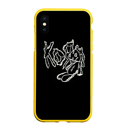 Чехол iPhone XS Max матовый KoЯn Korn рисунок