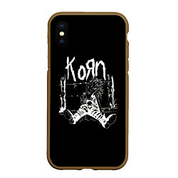 Чехол iPhone XS Max матовый KoЯn группа