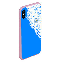 Чехол iPhone XS Max матовый Leicester city Лестер Сити, цвет: 3D-розовый — фото 2