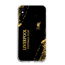 Чехол iPhone XS Max матовый Liverpool гранж