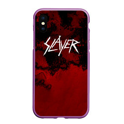 Чехол iPhone XS Max матовый World Painted Blood - Slayer