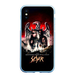 Чехол iPhone XS Max матовый Slayer: The Repentless Killogy, цвет: 3D-голубой