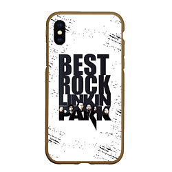 Чехол iPhone XS Max матовый Linkin Park BEST ROCK