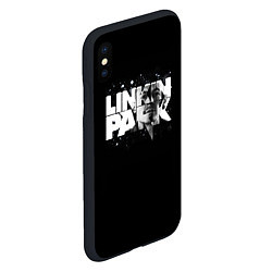 Чехол iPhone XS Max матовый Linkin Park логотип с фото, цвет: 3D-черный — фото 2