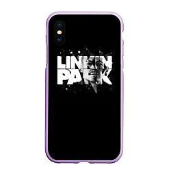 Чехол iPhone XS Max матовый Linkin Park логотип с фото