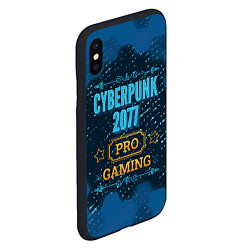 Чехол iPhone XS Max матовый Игра Cyberpunk 2077: PRO Gaming, цвет: 3D-черный — фото 2
