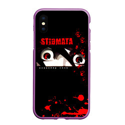 Чехол iPhone XS Max матовый Конвейер снов - Stigmata, цвет: 3D-фиолетовый