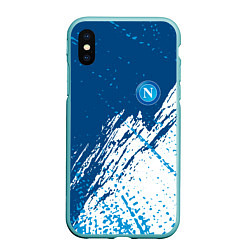 Чехол iPhone XS Max матовый Napoli краска, цвет: 3D-мятный