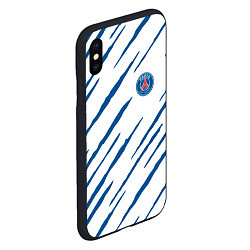 Чехол iPhone XS Max матовый Псж psg, цвет: 3D-черный — фото 2