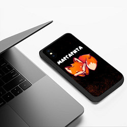 Чехол iPhone XS Max матовый Маргарита ЛИСИЧКА Потертости, цвет: 3D-черный — фото 2