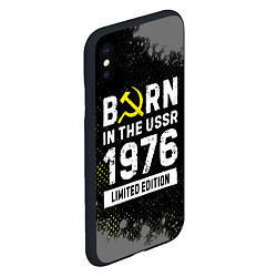 Чехол iPhone XS Max матовый Born In The USSR 1976 year Limited Edition, цвет: 3D-черный — фото 2