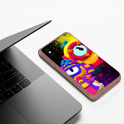 Чехол iPhone XS Max матовый Otis Pharaotis, цвет: 3D-коричневый — фото 2