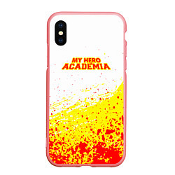 Чехол iPhone XS Max матовый Моя геройская академия краска