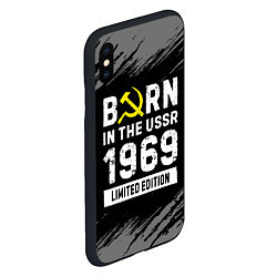 Чехол iPhone XS Max матовый Born In The USSR 1969 year Limited Edition, цвет: 3D-черный — фото 2