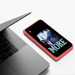 Чехол iPhone XS Max матовый I want some MORE Я хочу БОЛЬШЕ, цвет: 3D-красный — фото 2