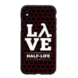 Чехол iPhone XS Max матовый Half-Life Love Классика, цвет: 3D-черный