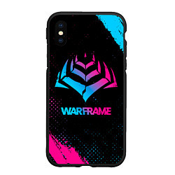 Чехол iPhone XS Max матовый Warframe Neon Gradient, цвет: 3D-черный