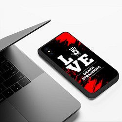 Чехол iPhone XS Max матовый Death Stranding Love Классика, цвет: 3D-черный — фото 2