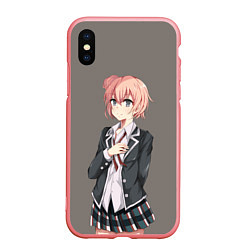 Чехол iPhone XS Max матовый Юи Юигахама OreGairu, цвет: 3D-баблгам