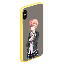 Чехол iPhone XS Max матовый Юи Юигахама OreGairu, цвет: 3D-желтый — фото 2