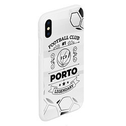 Чехол iPhone XS Max матовый Porto Football Club Number 1 Legendary, цвет: 3D-белый — фото 2